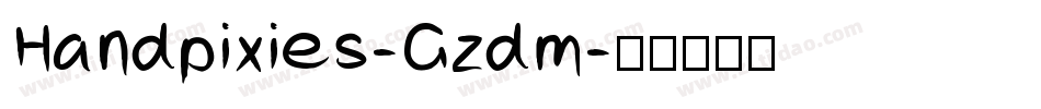 Handpixies-Gzdm字体转换