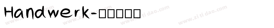 Handwerk字体转换