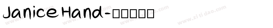 JaniceHand字体转换