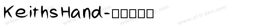 KeithsHand字体转换