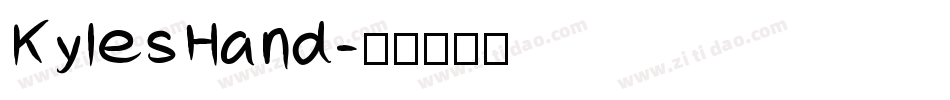 KylesHand字体转换