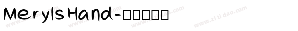MerylsHand字体转换