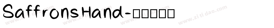 SaffronsHand字体转换