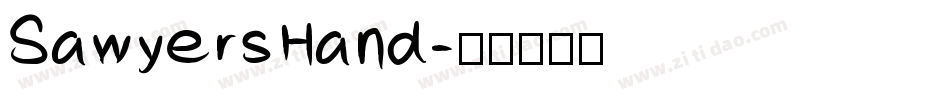 SawyersHand字体转换