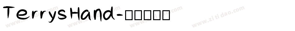 TerrysHand字体转换