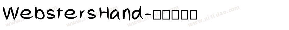 WebstersHand字体转换