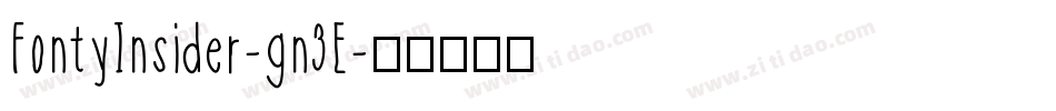 FontyInsider-gn3E字体转换