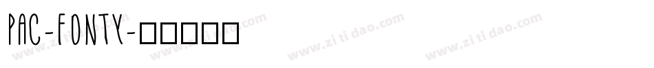 PAC-FONTY字体转换