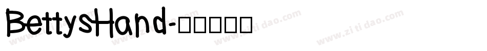 BettysHand字体转换