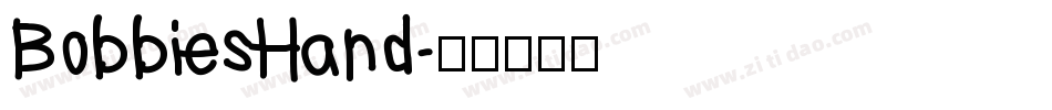 BobbiesHand字体转换
