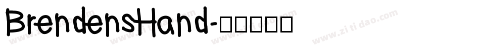 BrendensHand字体转换