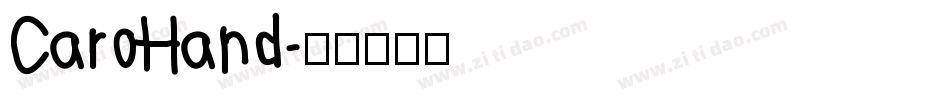 CaroHand字体转换