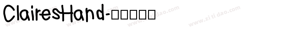 ClairesHand字体转换