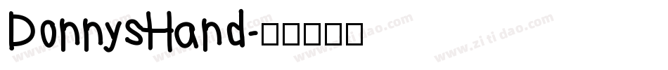 DonnysHand字体转换