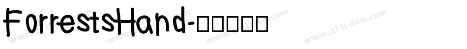 ForrestsHand字体转换