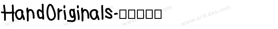HandOriginals字体转换