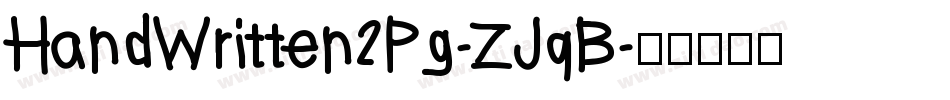 HandWritten2Pg-ZJqB字体转换