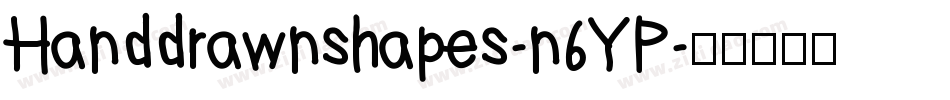 Handdrawnshapes-n6YP字体转换