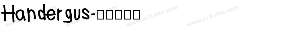 Handergus字体转换