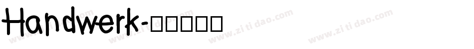 Handwerk字体转换