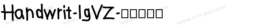 Handwrit-lgVZ字体转换