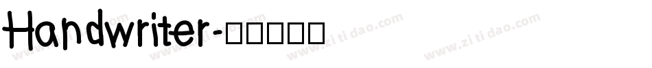 Handwriter字体转换