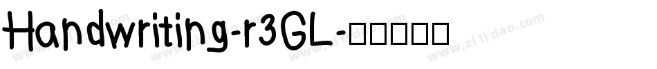 Handwriting-r3GL字体转换