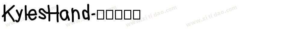 KylesHand字体转换