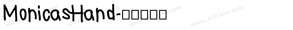MonicasHand字体转换