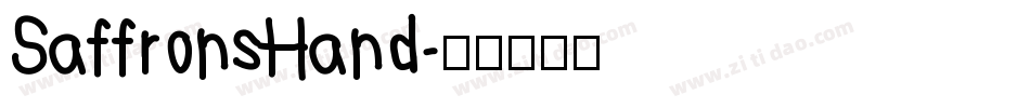 SaffronsHand字体转换