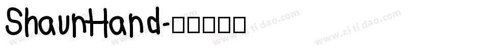 ShaunHand字体转换