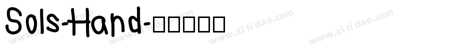 Sols-Hand字体转换