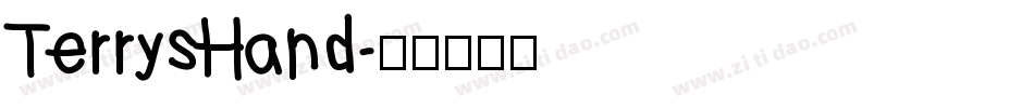 TerrysHand字体转换