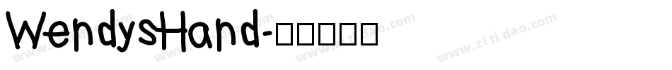 WendysHand字体转换