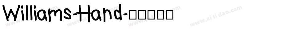 Williams-Hand字体转换