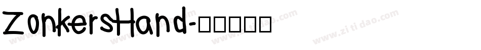 ZonkersHand字体转换