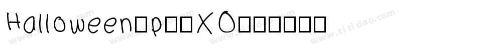 Halloween-p78XO字体转换