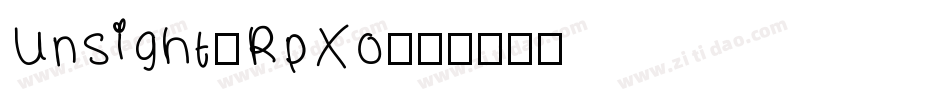 Unsight-RpXo字体转换