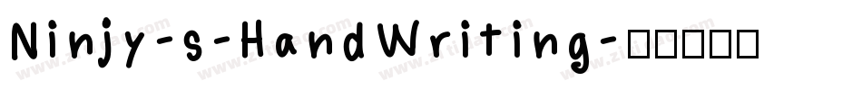 Ninjy-s-HandWriting字体转换