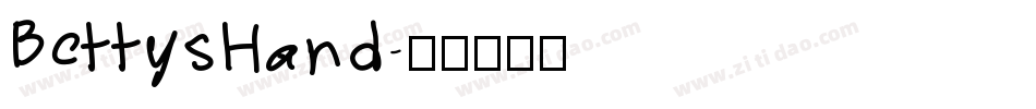 BettysHand字体转换