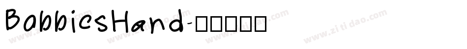 BobbiesHand字体转换