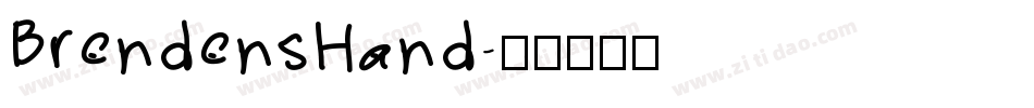 BrendensHand字体转换