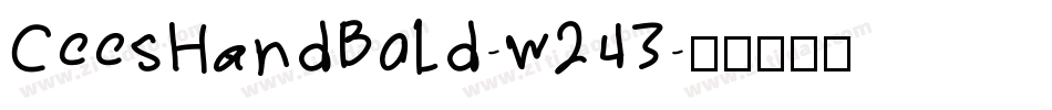 CeesHandBold-w243字体转换