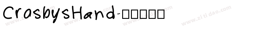CrosbysHand字体转换