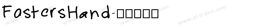 FostersHand字体转换