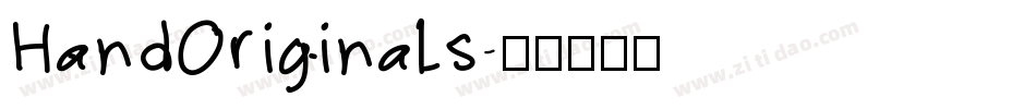 HandOriginals字体转换