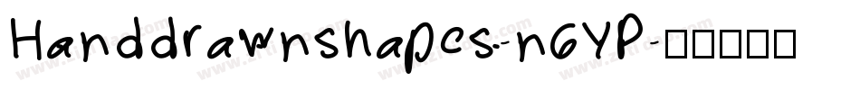 Handdrawnshapes-n6YP字体转换
