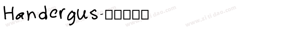 Handergus字体转换