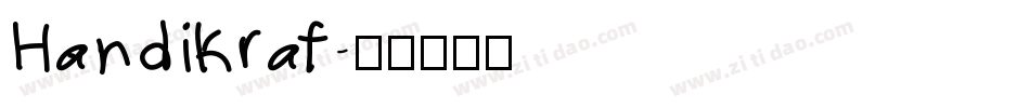 Handikraf字体转换