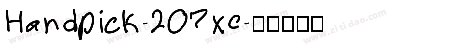 Handpick-2O7xe字体转换